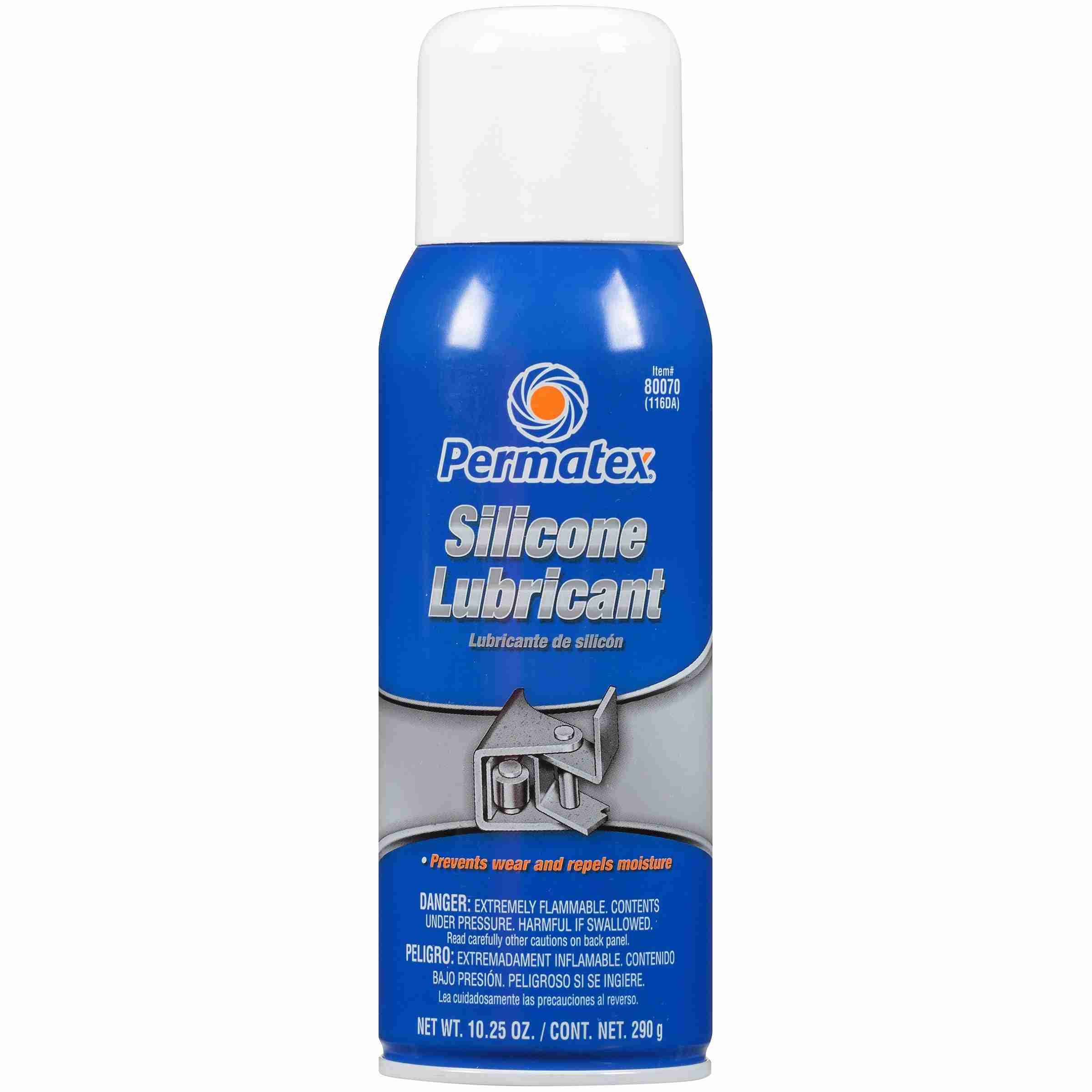 Permatex Silicone Spray Lubricant,  16 oz aerosol can, 10.25 oz net wt