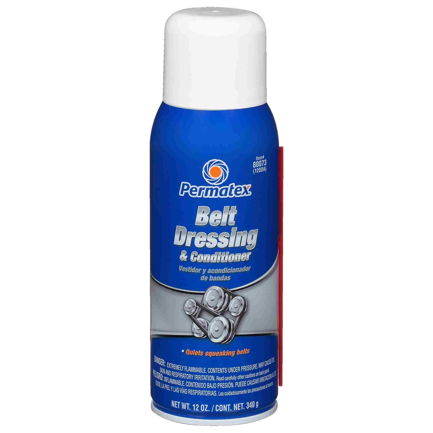 Permatex Belt Dressing & Conditioner,  16 oz aerosol can, 12 oz net wt