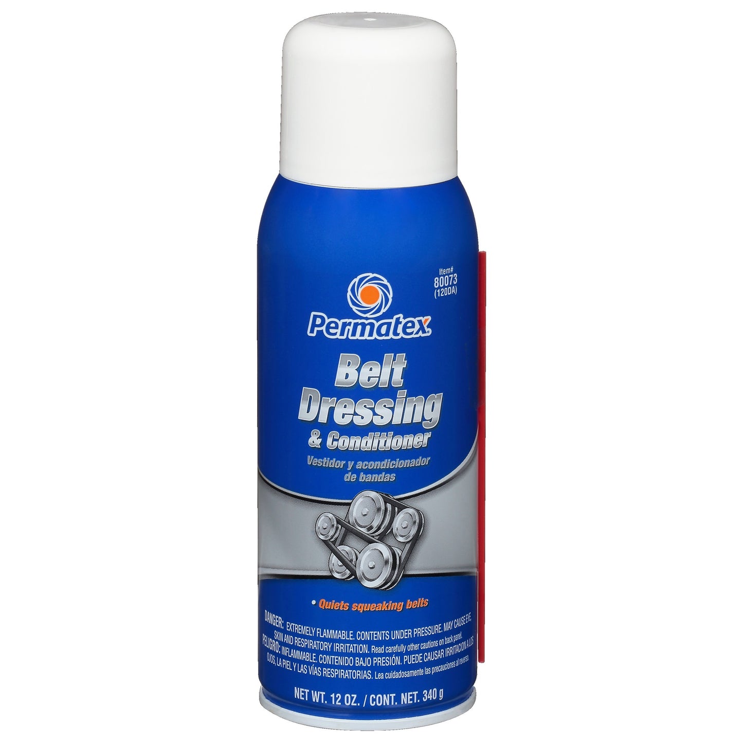 Permatex Belt Dressing & Conditioner,  16 oz aerosol can, 12 oz net wt