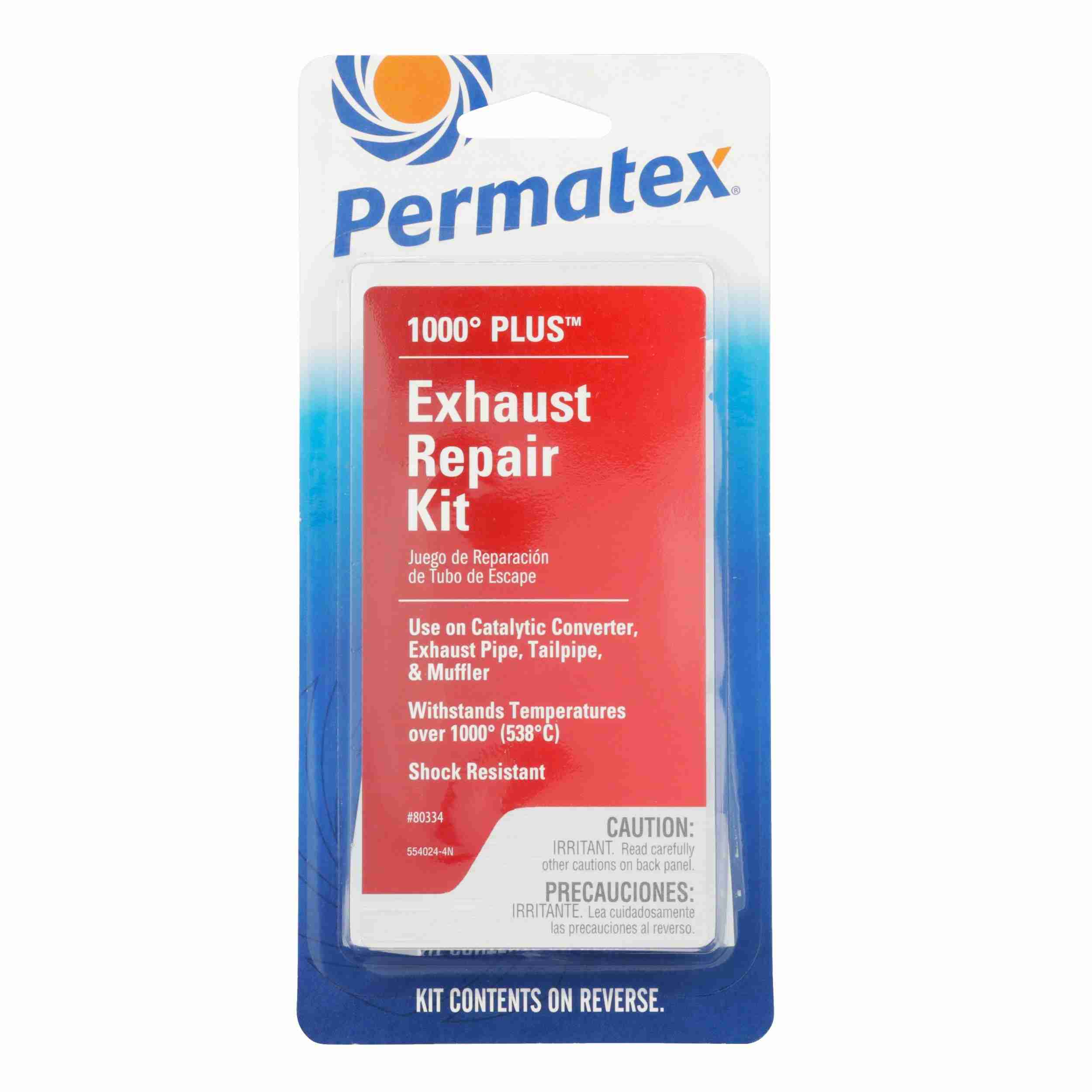 Permatex 1000  PLUS Exhaust Repair Kit, 1 bandage, 1 support wire, car