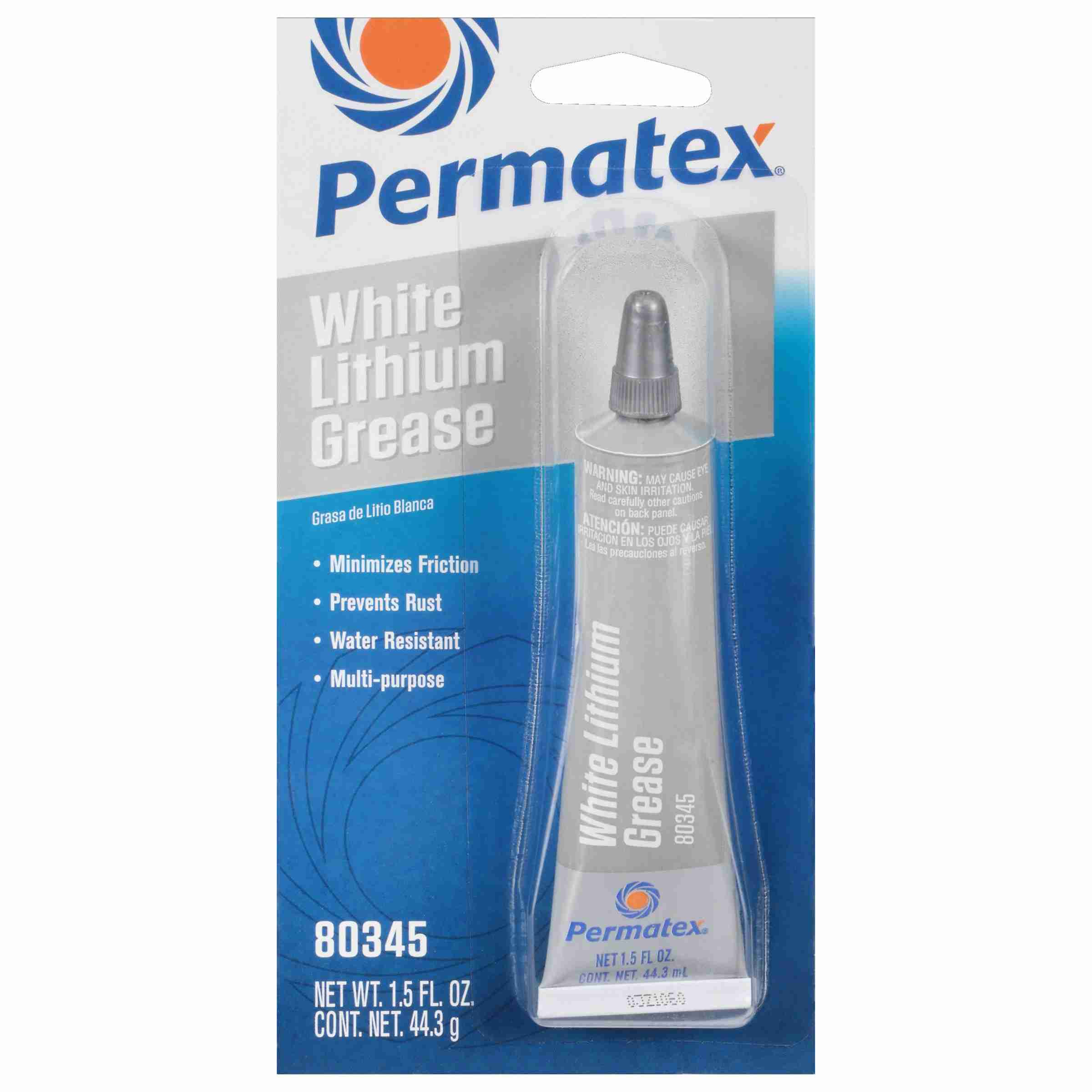 Permatex White Lithium Grease,  1.5 fl oz tube, carded, Each