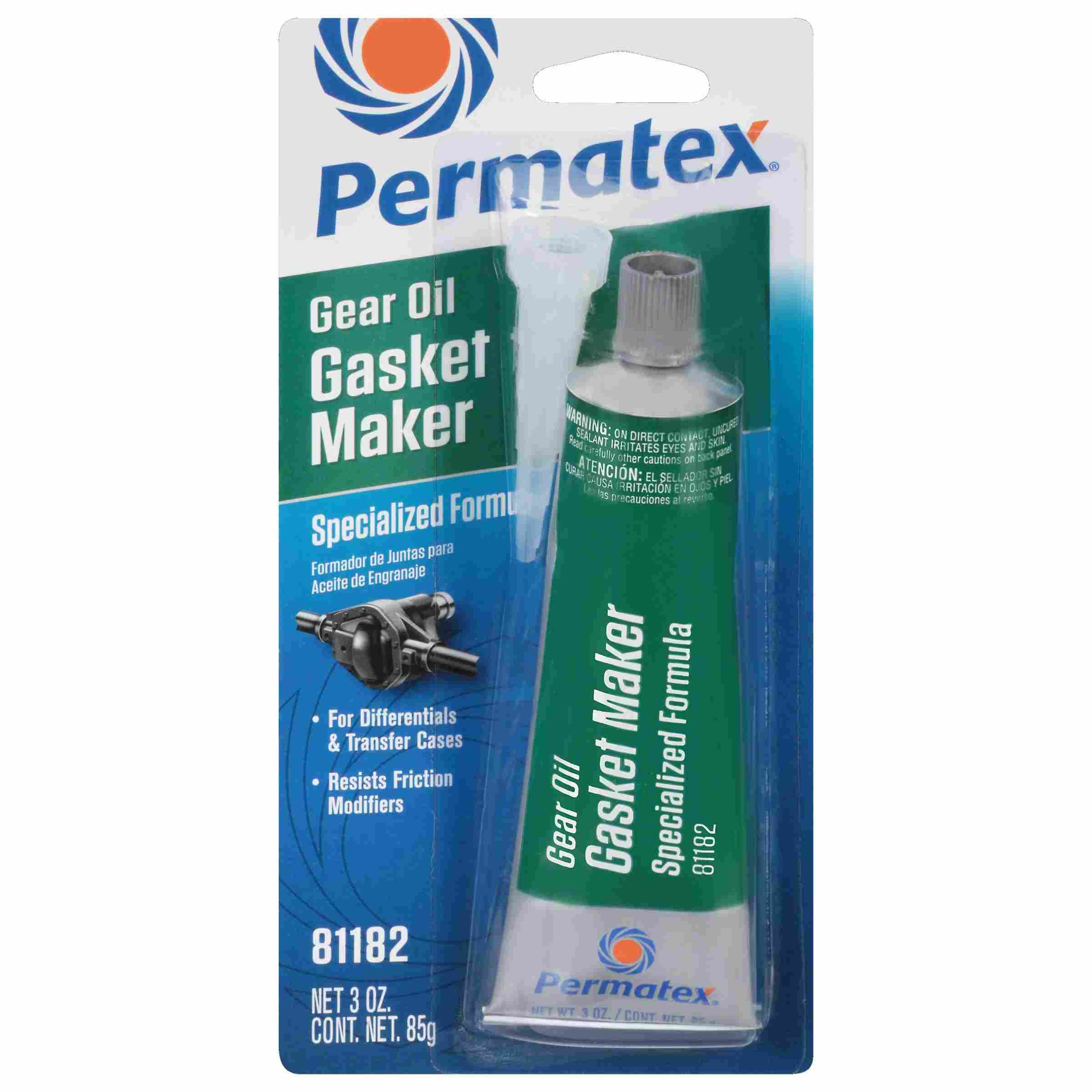 Permatex Gear Oil RTV Gasket Maker, 3 oz carded tube, Each