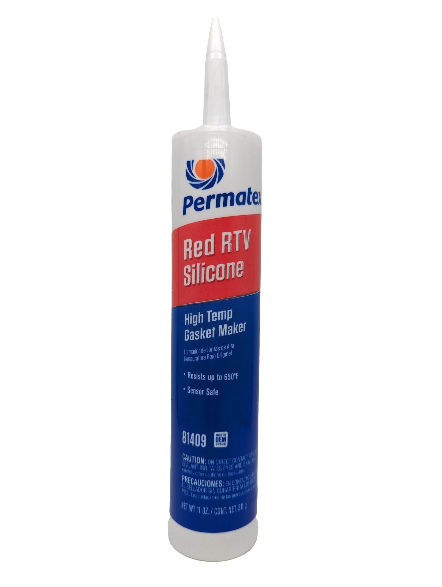 Permatex Hi Temp Red RTV Silicone Gasket Maker, 11 oz cartridge, Each