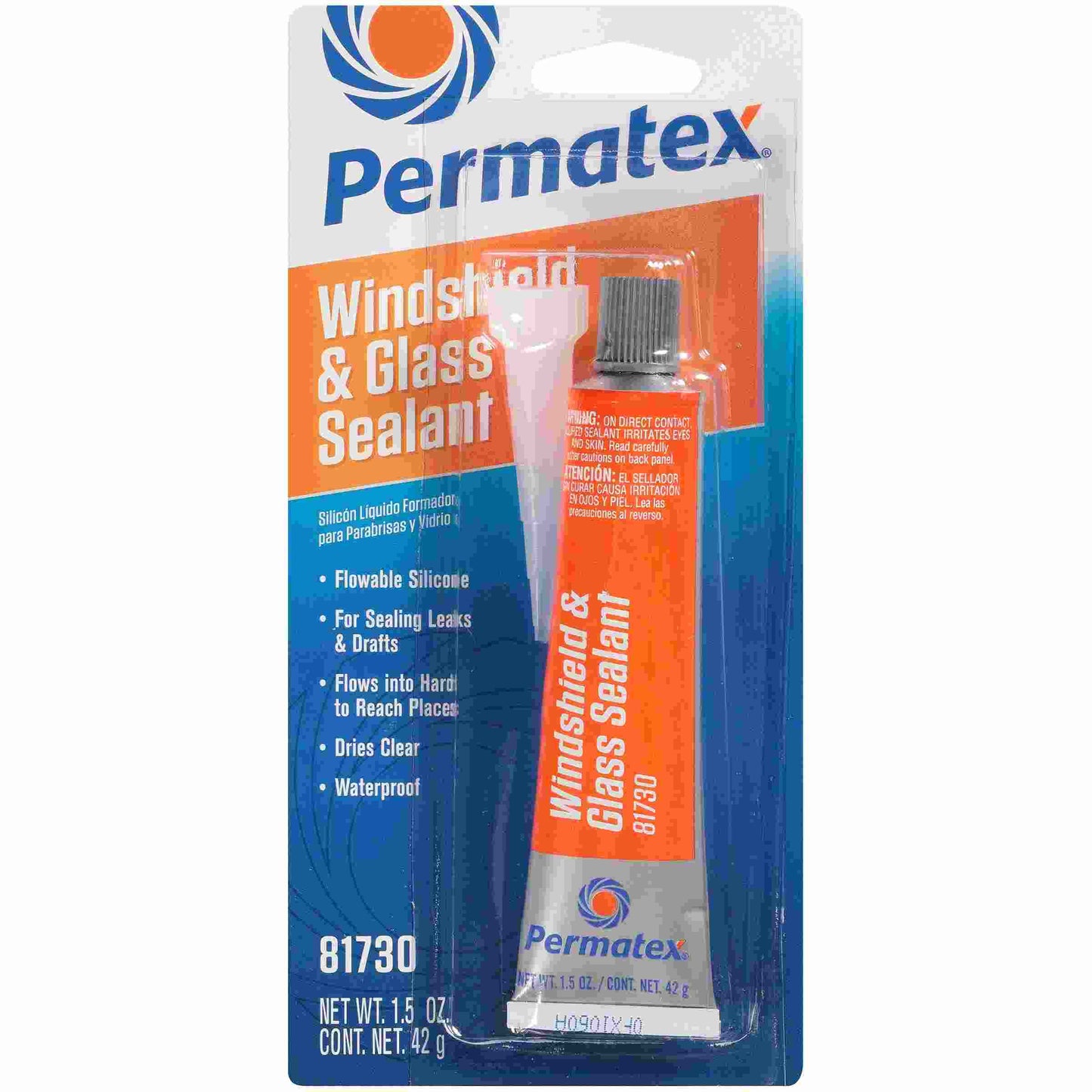 Permatex Flowable Silicone Windshield & Glass Sealer, 1.5 fl oz tube