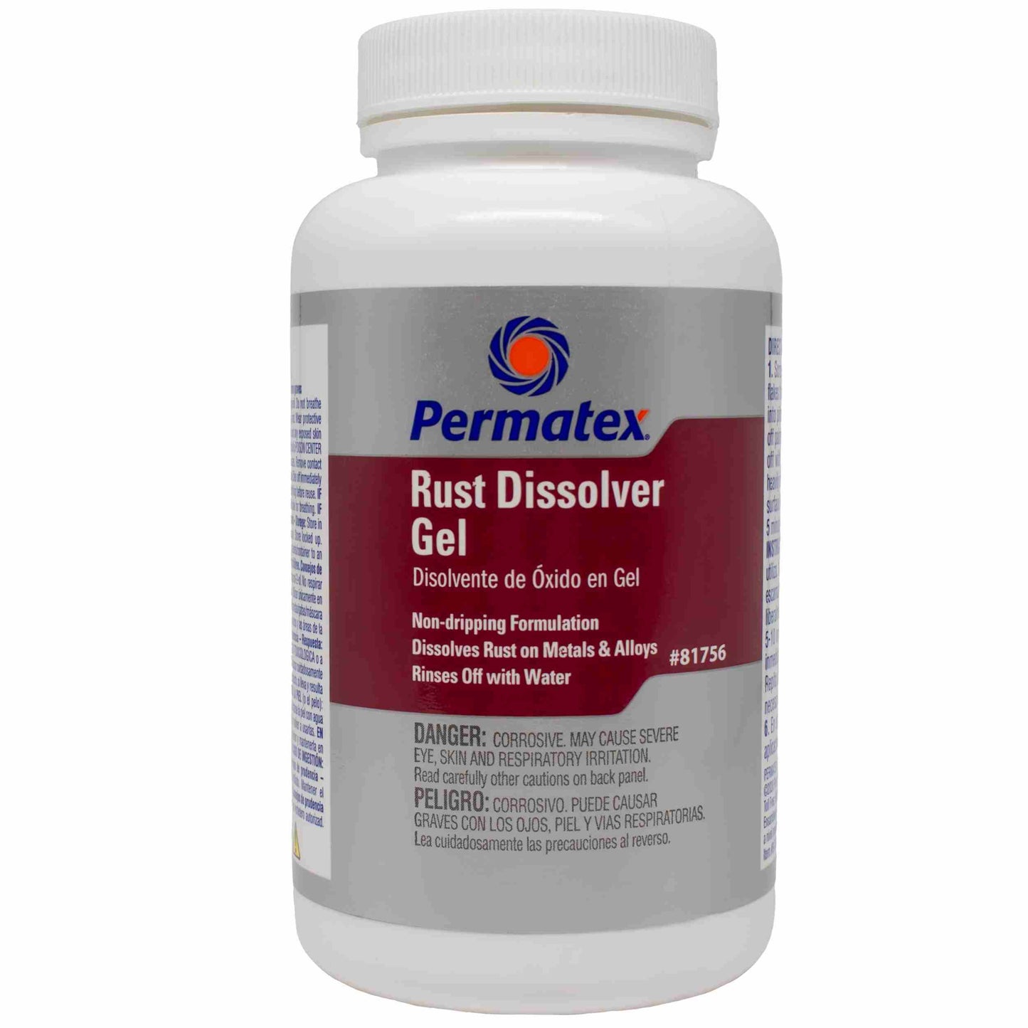 Permatex Rust Dissolver Gel, 8 fl oz bottle, Each