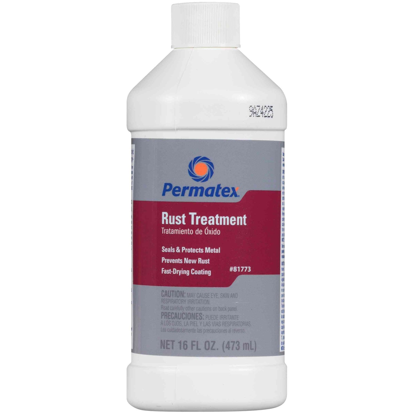 Permatex Rust Treatment (Body Filler Compatible), 16 fl oz bottle,