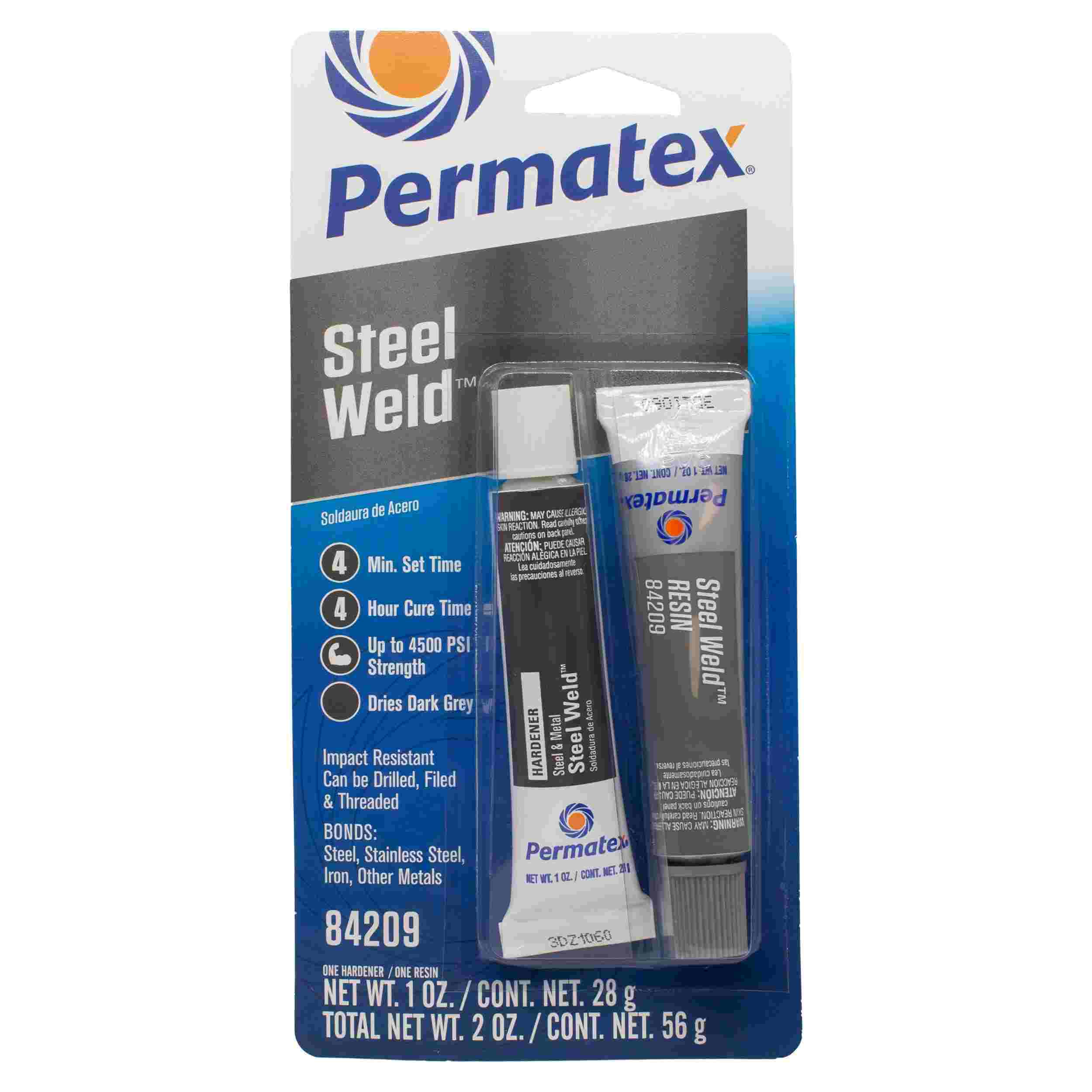 Permatex Multi-Metal Epoxy Grey, Two - 1 oz tube