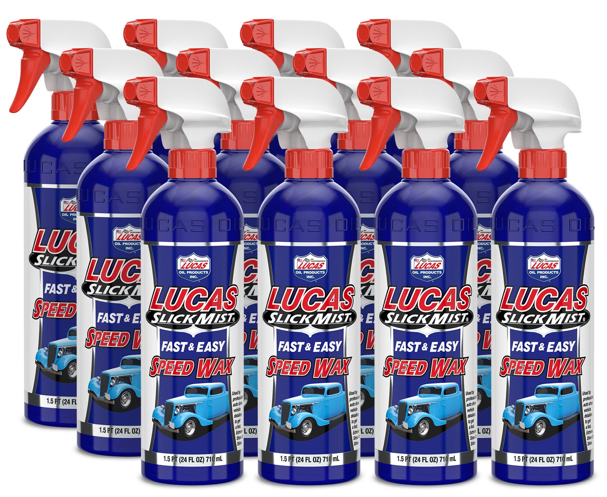 LUCAS OIL Slick Mist Speed Wax 12x24oz Paints and Finishing Waxes, Polishes and Protectants main image