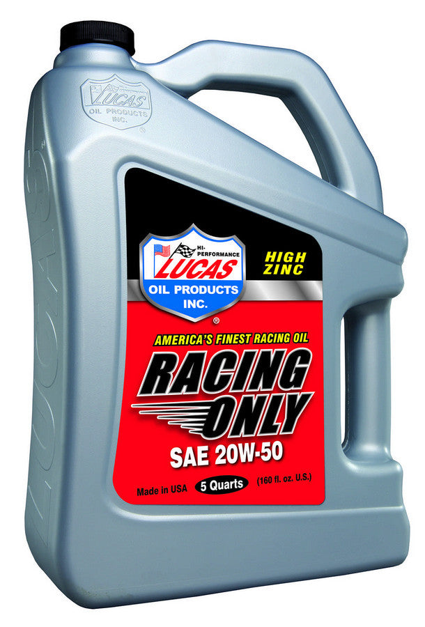 Lucas SAE 20w50 Racing Oil 5 Quart Bottle Oils, Fluids and Additives Motor Oil main image