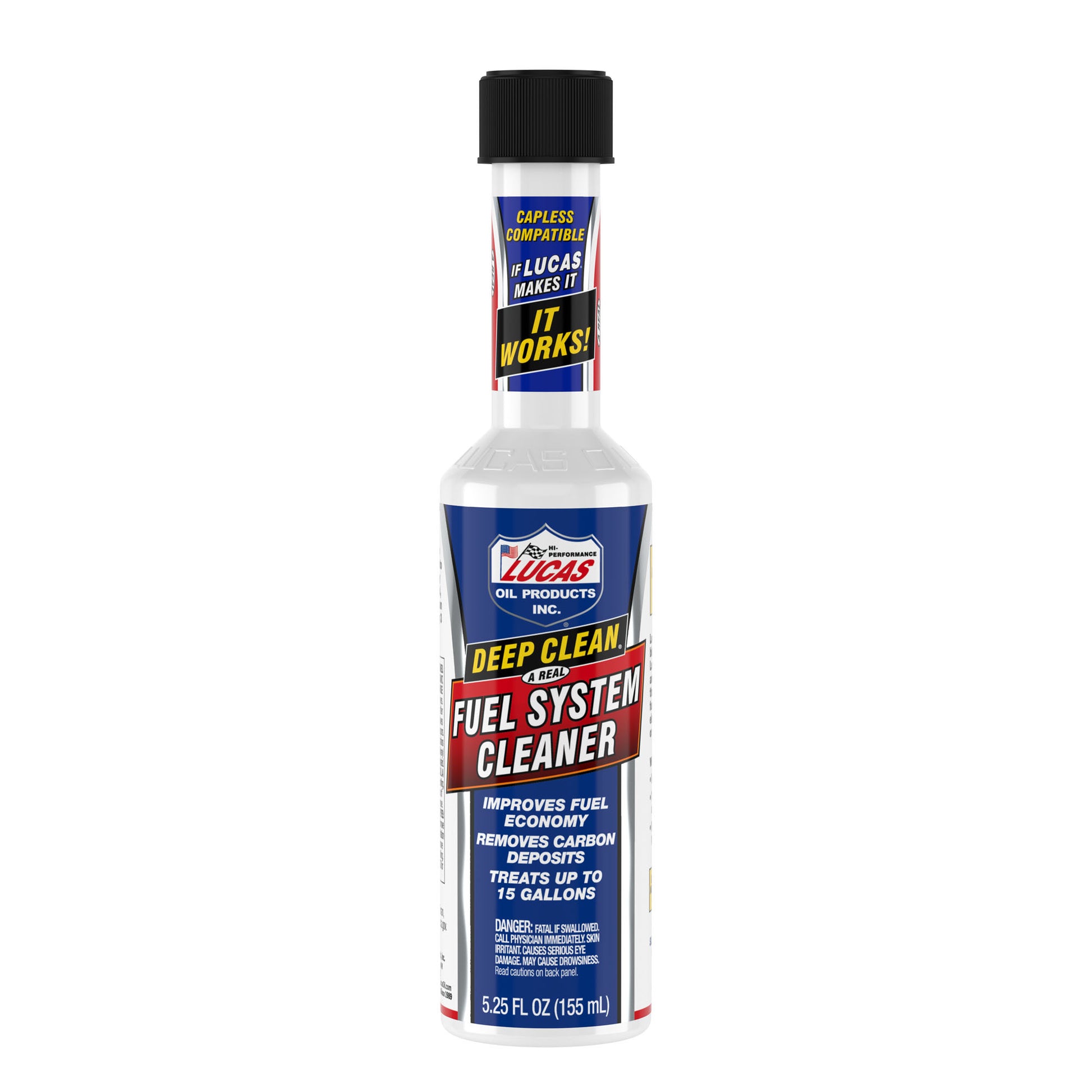 LUCAS OIL Deep Clean Fuel System Cleaner 5.25 Ounce Oils, Fluids and Sealer Fuel System Additives main image