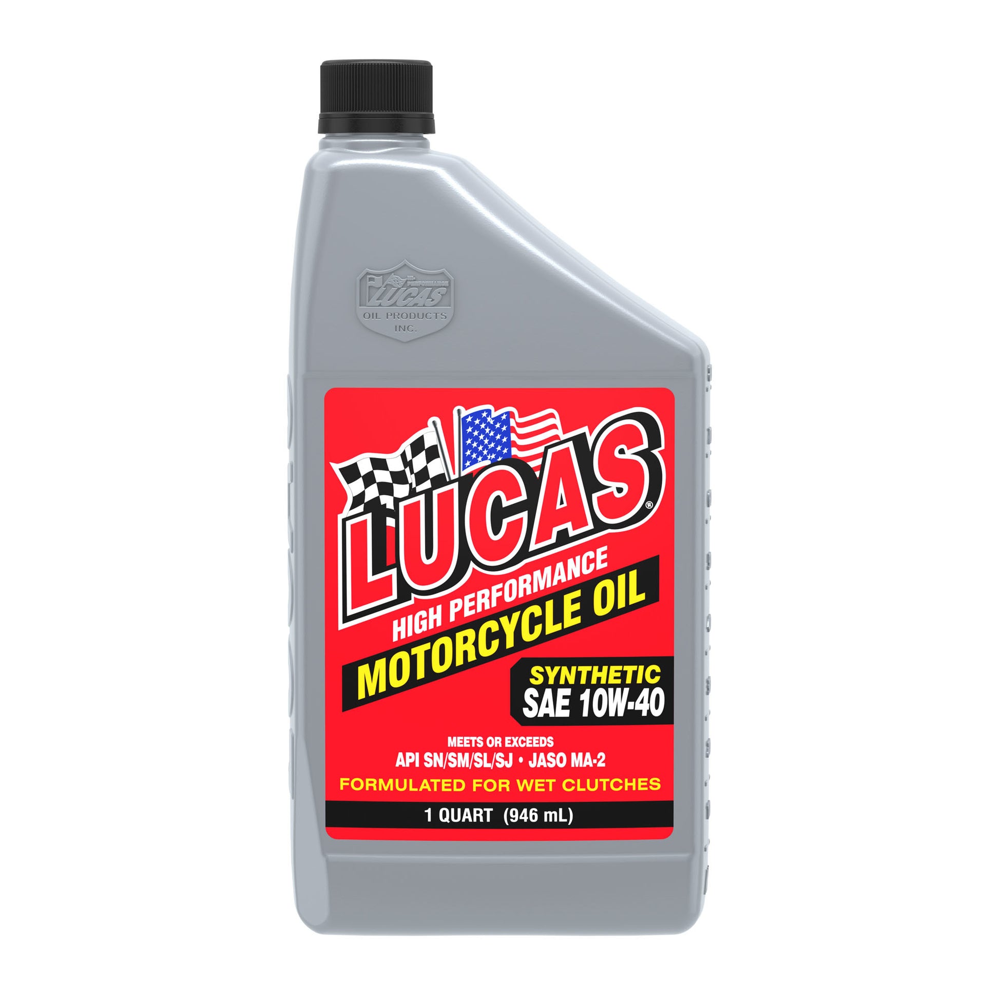 LUCAS OIL Motorcycle Oil 10w40 Synthetic 1 Quart Oils, Fluids and Sealer Oils, Fluids and Additives main image