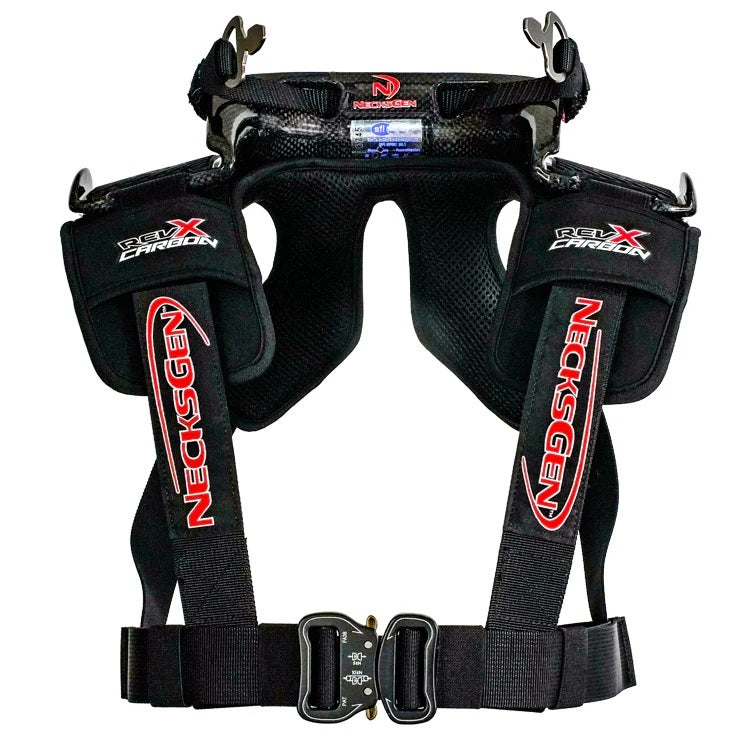 NECKSGEN Head and Neck Restraint RevX Carbon Medium / Lrg Safety Equipment Safety Restraints main image