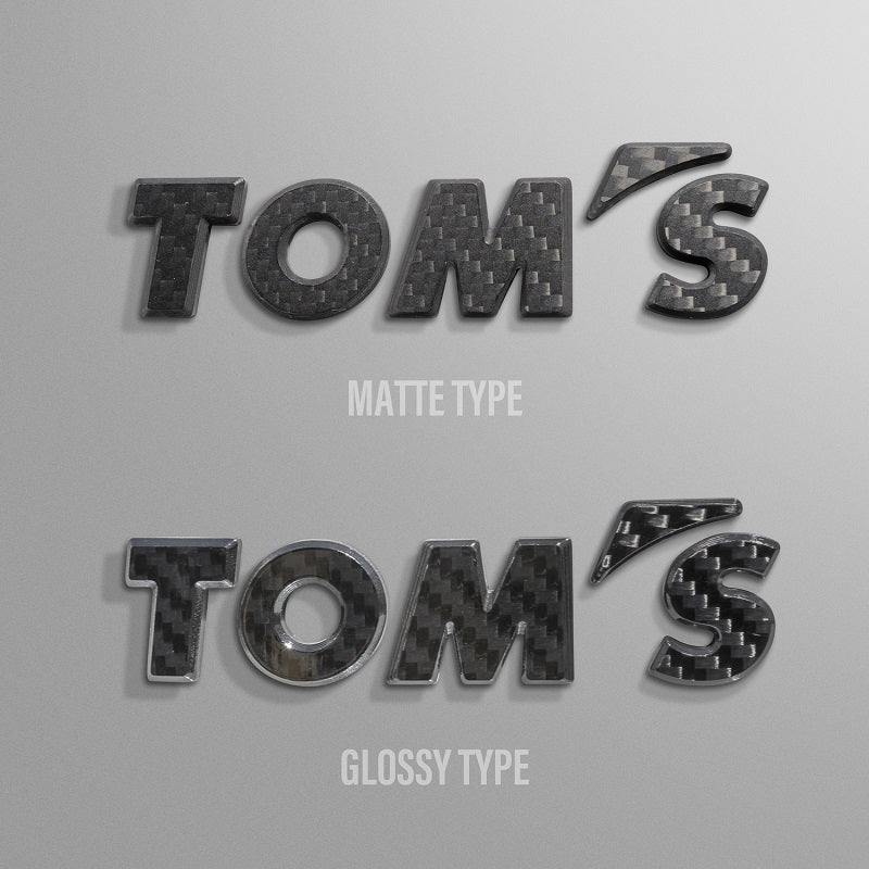 TOM'S Racing Carbon Fiber Logo Emblem Badge