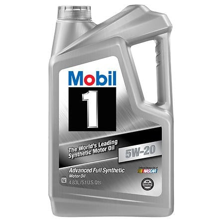 Mobil Oil SAE 5W-20 - Full Synthetic, Motor Oil, 5 Quart Jug, Single,