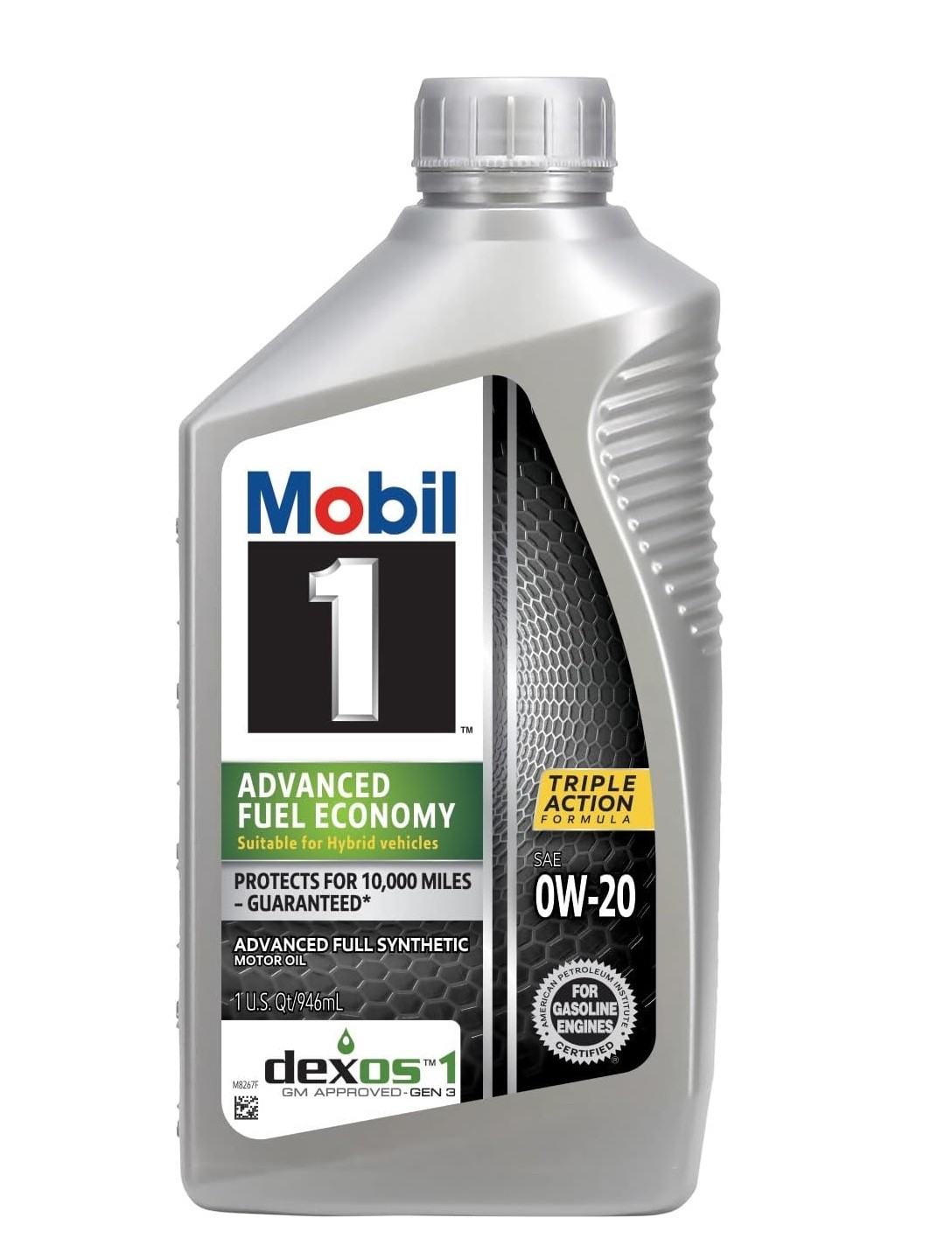 Mobil 1 0W20 AFE Oil Case 6x1 Qt Dexos MOB124184