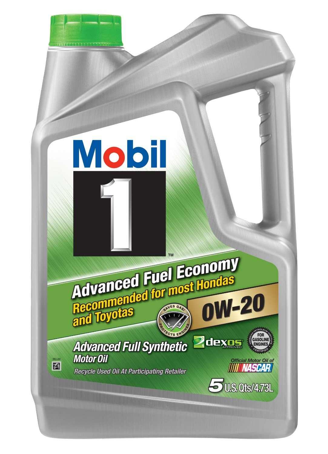 Mobil Motor Oil, Advanced Fuel Economy, 0W20, 5 Qt, Set Of 3