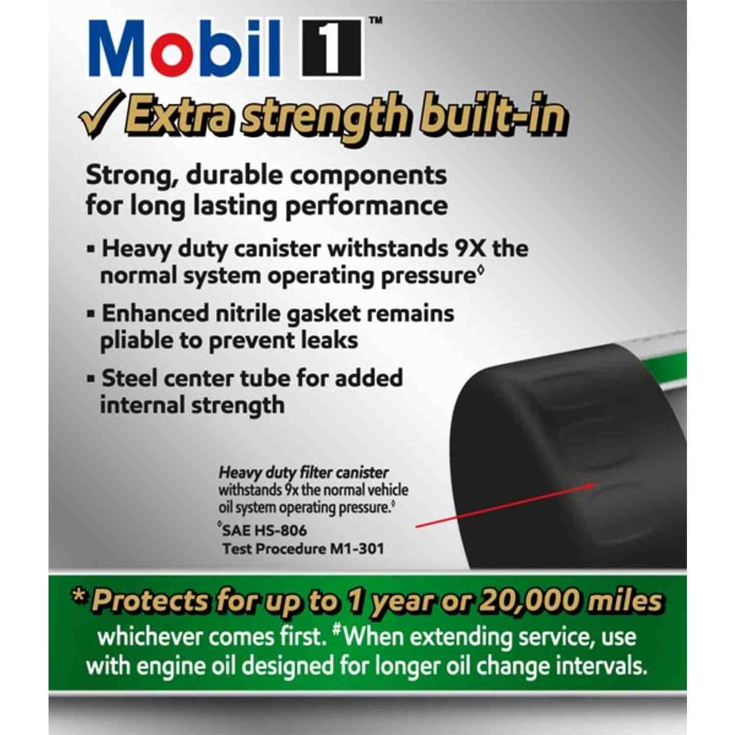 Mobil 1 Extended Perform ance Oil Filter M1-101A MOBM1-101A