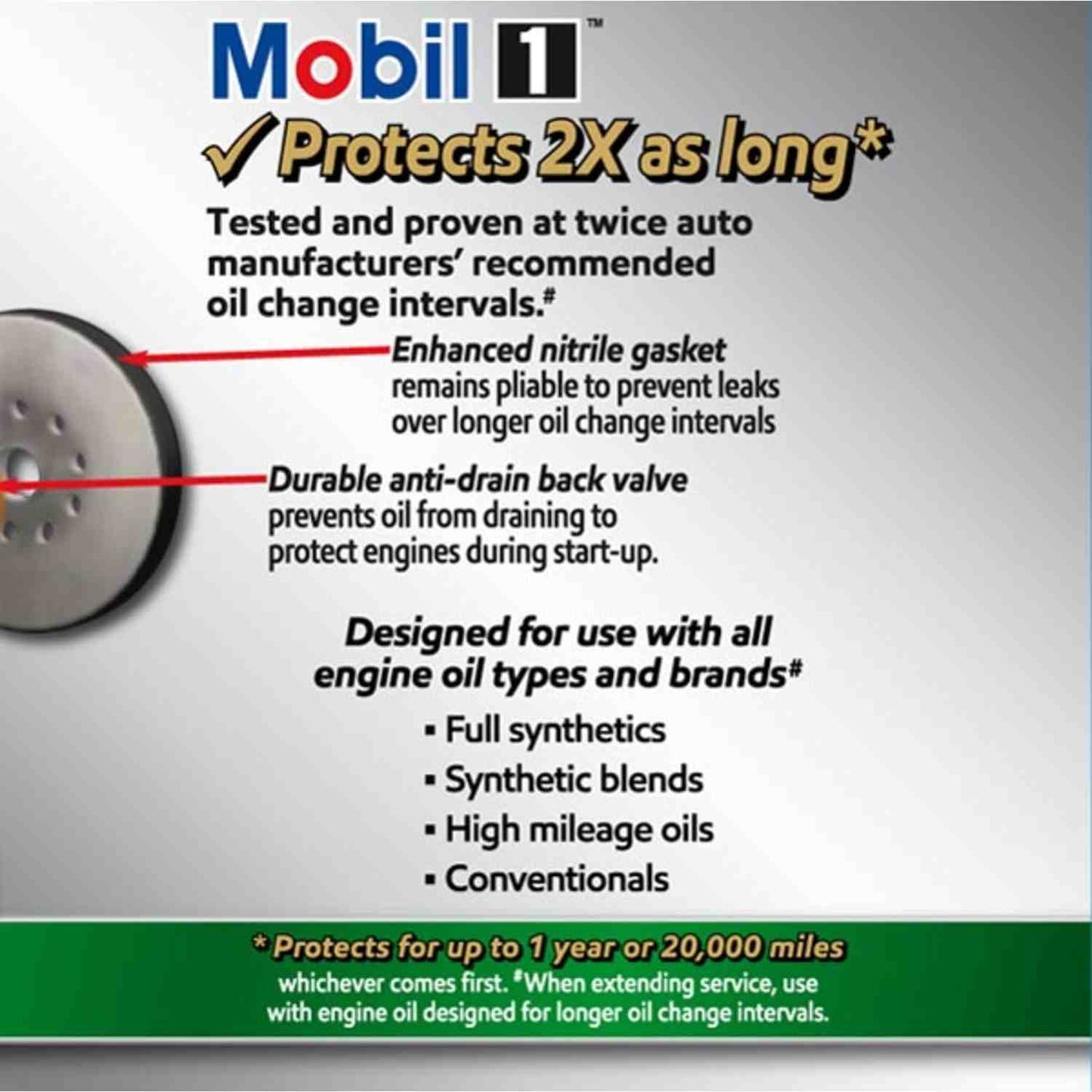 Mobil 1 Extended Perform ance Oil Filter M1-108A MOBM1-108A