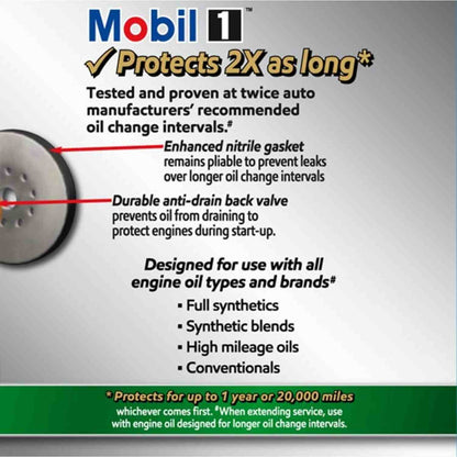 Mobil 1 Extended Perform ance Oil Filter M1-108A MOBM1-108A
