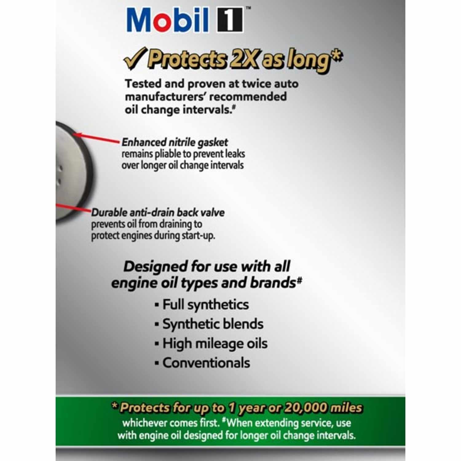Mobil 1 Extended Perform ance Oil Filter M1-110A MOBM1-110A