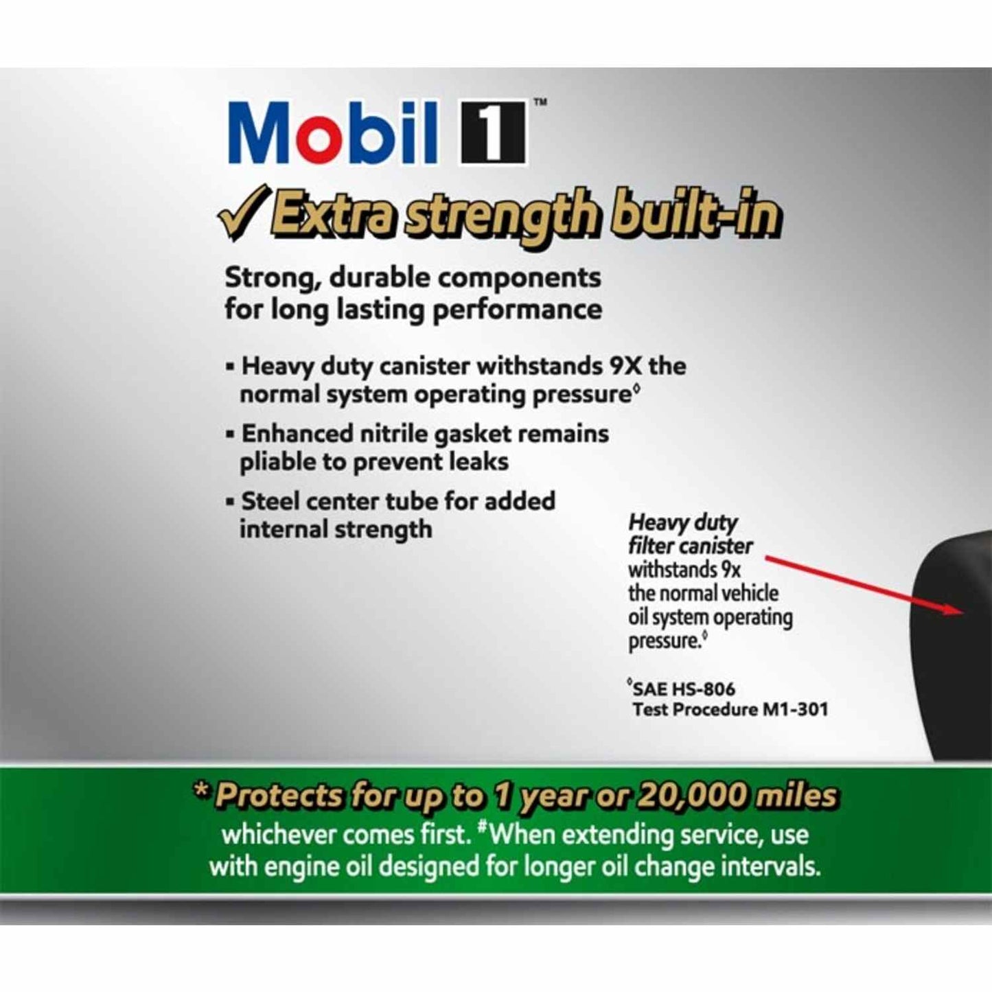 Mobil 1 Extended Perform ance Oil Filter M1-111A MOBM1-111A