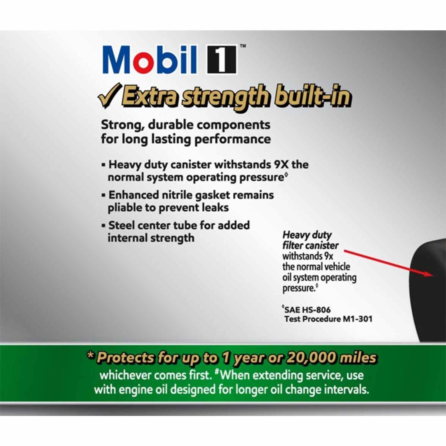 Mobil 1 Extended Perform ance Oil Filter M1-111A MOBM1-111A