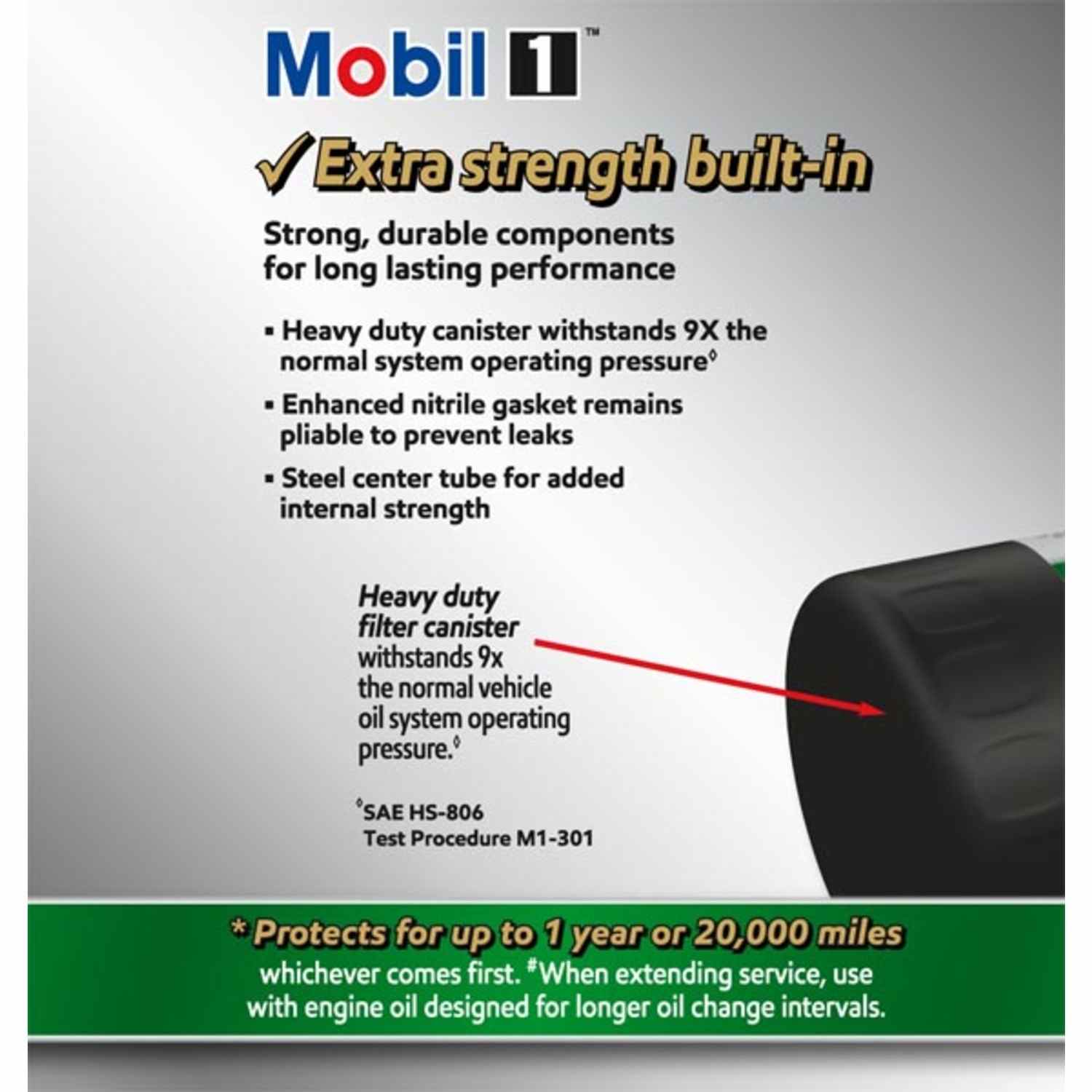 Mobil 1 Extended Perform ance Oil Filter M1-204A MOBM1-204A