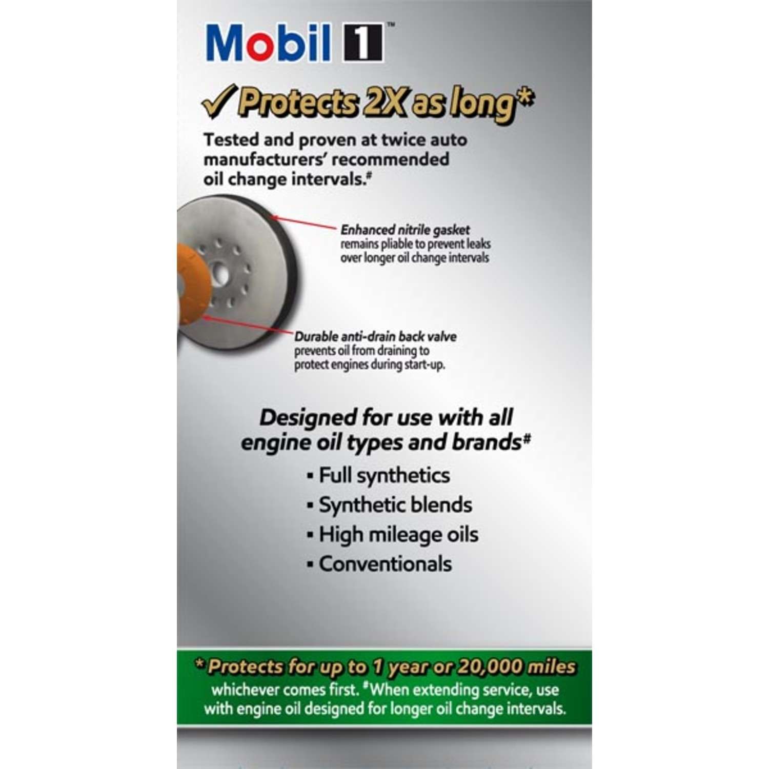 Mobil 1 Extended Perform ance Oil Filter M1-403A MOBM1-403A