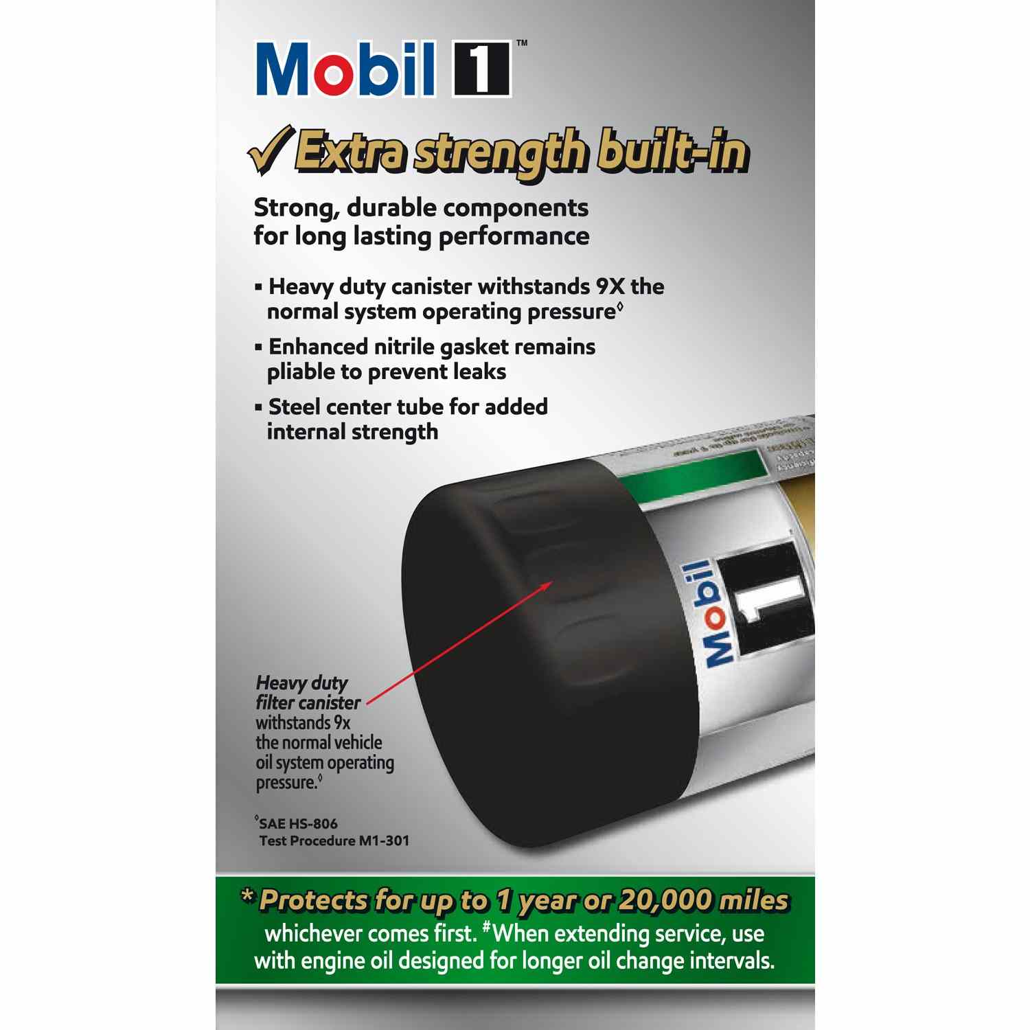 Mobil 1 Extended Perform ance Oil Filter M1-601A MOBM1-601A