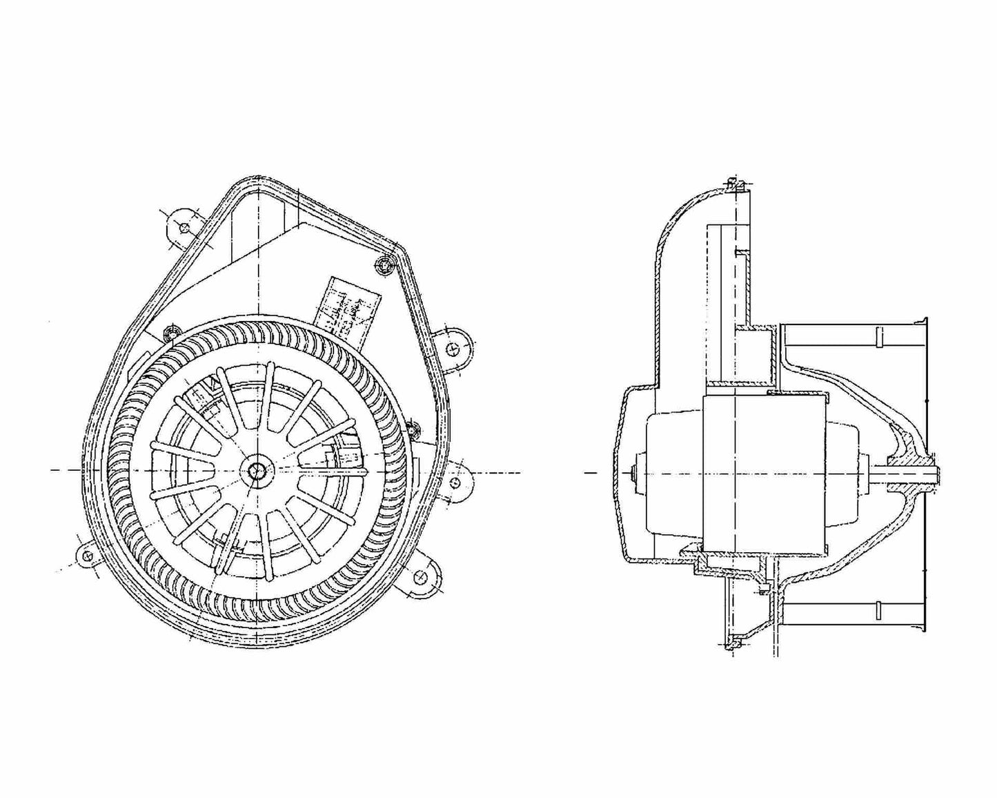 MAHLE Behr HVAC Blower Motor 009159131