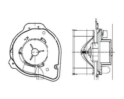 MAHLE Behr HVAC Blower Motor 009159281