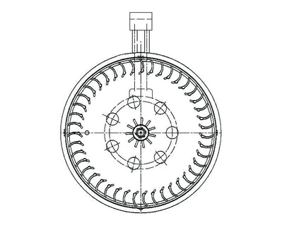 MAHLE Behr HVAC Blower Motor 009159591