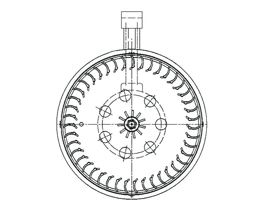 MAHLE Behr HVAC Blower Motor 009159591