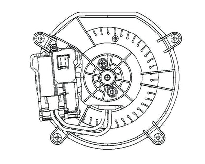 MAHLE Behr HVAC Blower Motor 009159601