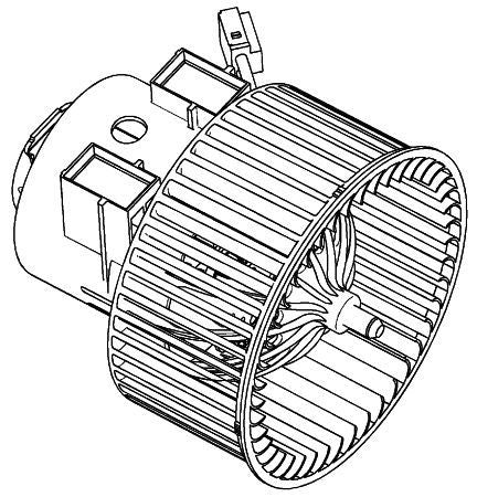 MAHLE Behr HVAC Blower Motor 351040461