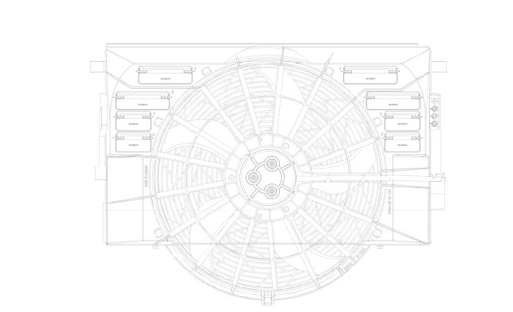 MAHLE Behr A/C Condenser Fan Assembly 351041301