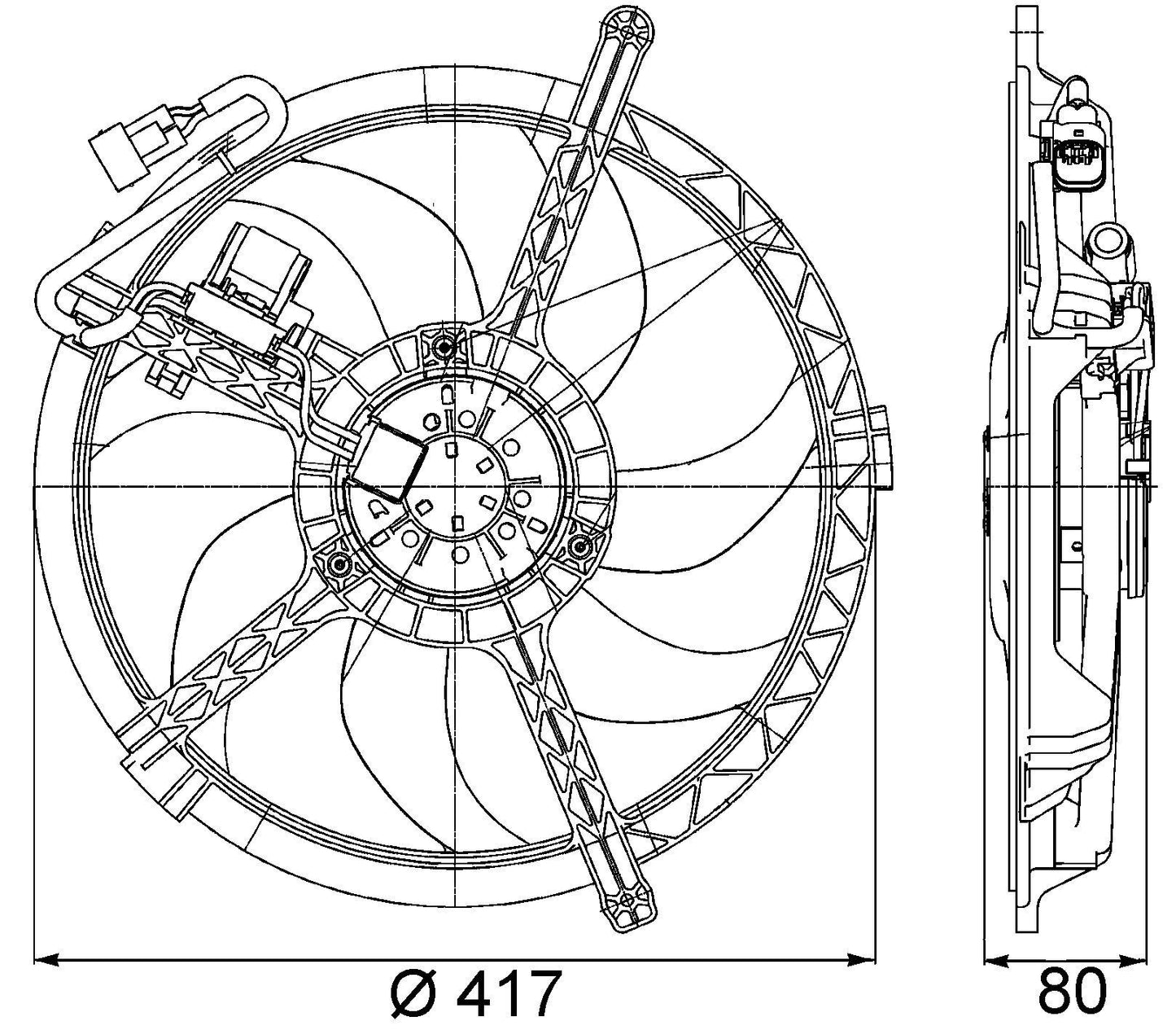 MAHLE Behr Engine Cooling Fan 351042731