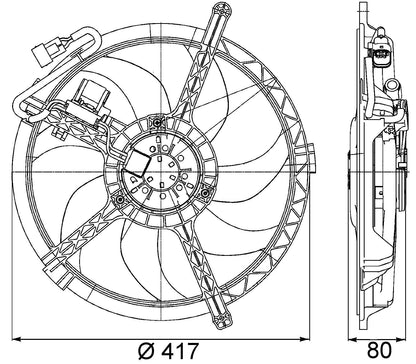 MAHLE Behr Engine Cooling Fan 351042731
