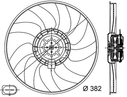 MAHLE Behr Engine Cooling Fan 351044351