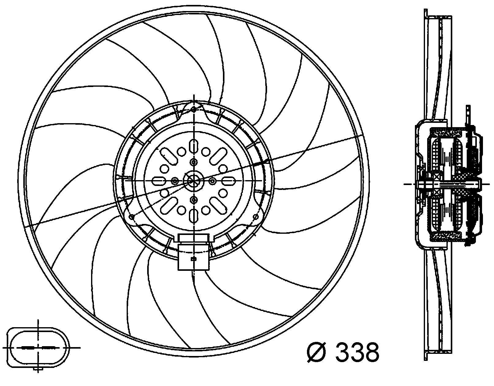 MAHLE Behr Engine Cooling Fan 351044361