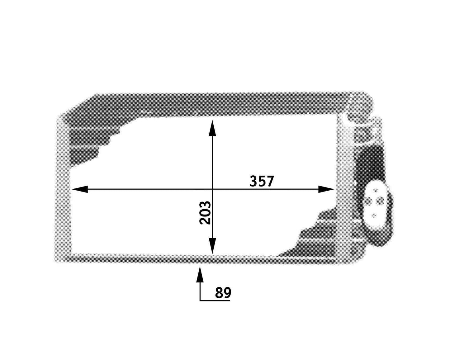 MAHLE Behr A/C Evaporator Core 351210711