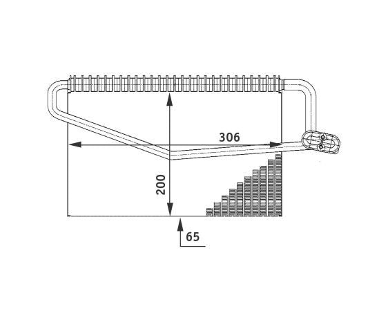 MAHLE Behr A/C Evaporator Core 351211281