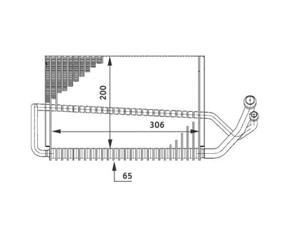 MAHLE Behr A/C Evaporator Core 351211291
