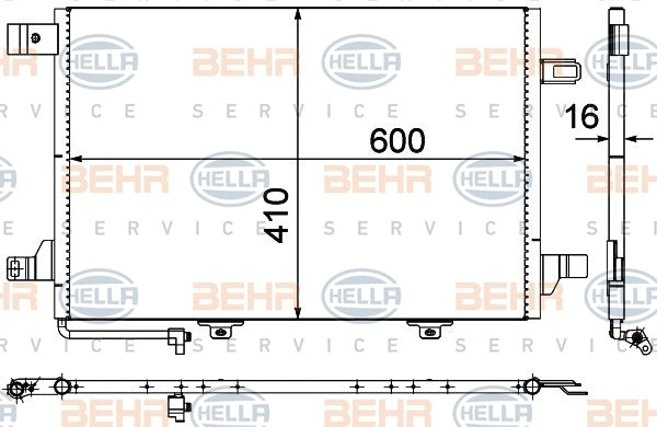 MAHLE Behr A/C Condenser 351301671