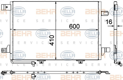 MAHLE Behr A/C Condenser 351301671