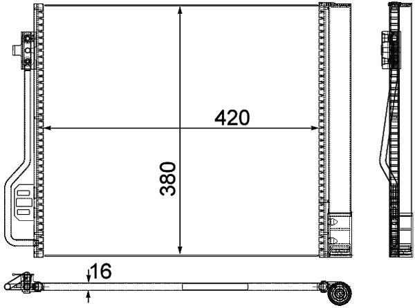 MAHLE Behr A/C Condenser 351304291