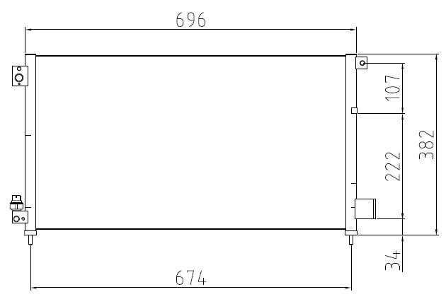 MAHLE Behr A/C Condenser 351307501