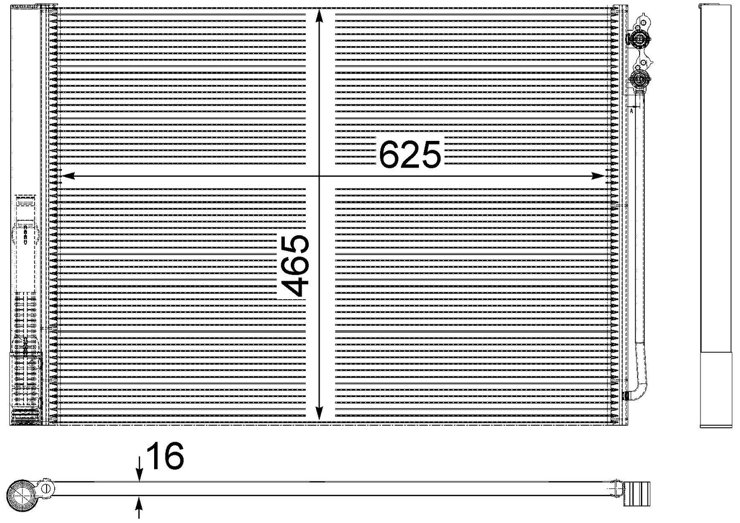 MAHLE Behr A/C Condenser 351309141