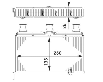 MAHLE Behr HVAC Heater Core 351312161 image 2