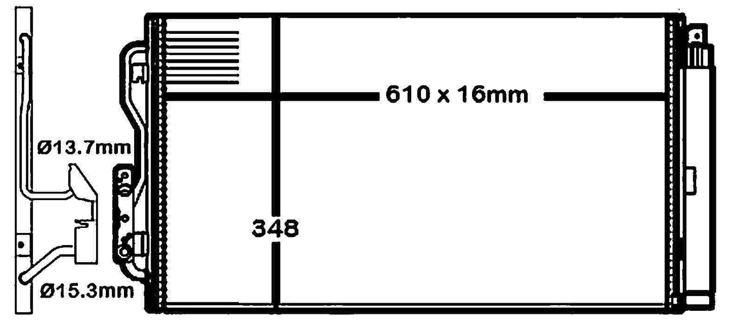 MAHLE Behr A/C Condenser 351316584